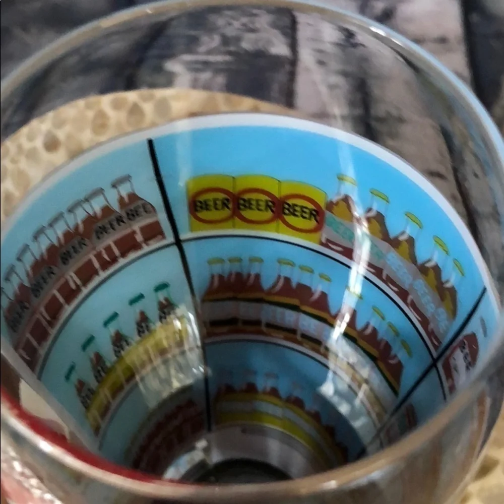 LOLITA PILSNER GLASS 22 OZ.-SANTA ON THE OUTSIDE